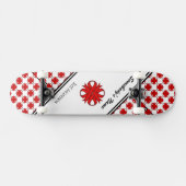Skateboard Ruban de trèfle rouge par Kenneth Yoncich (Horz)