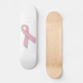 Skateboard Ruban rose de conscience de cancer du sein (Recto)