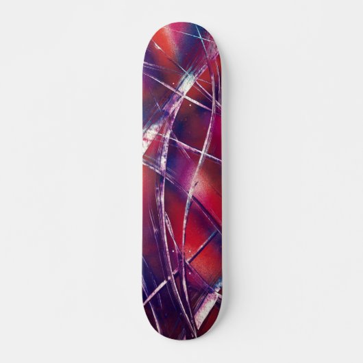 Skateboard Ruban violet et rose (Devant)