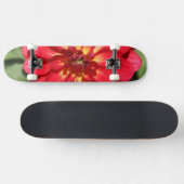 Skateboard Ruby Red Dahlia Fleur Two (Horz)