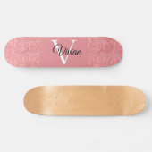 Skateboard Ruddy Pink Batik Nom Monogrammé (Horz)