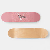 Skateboard Ruddy Pink Batik Nom Monogrammé (Horz)