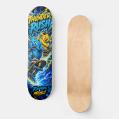 Skateboard Rush Foudroyant Électrique Bleu Monstre Planche Gr (Recto)