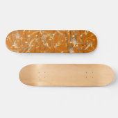 Skateboard Rust orange musique artistique notes skboard deck (Horz)