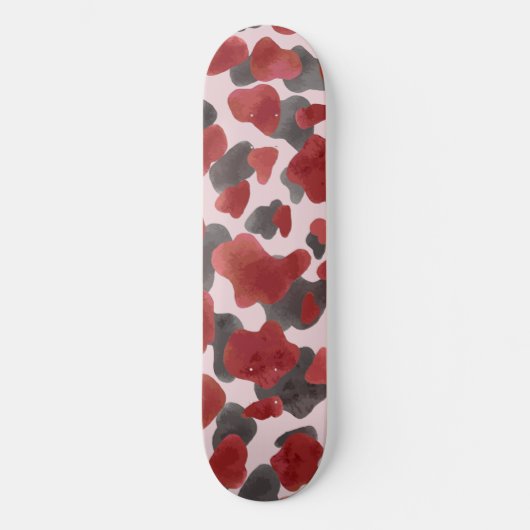 Skateboard Rustic Watercolor Winter Animal Print (Recto)