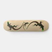 Skateboard Rustique Yin Yang Lizards (Horz)