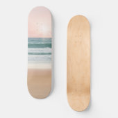 Skateboard Sable, ciel et mer. (Recto)