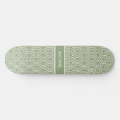 Skateboard Sage Green Hexagon Honeycomb Nom du Motif (Horz)