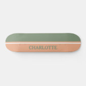 Skateboard Sage vert et rose pâle (Horz)