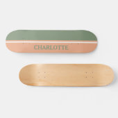 Skateboard Sage vert et rose pâle (Horz)