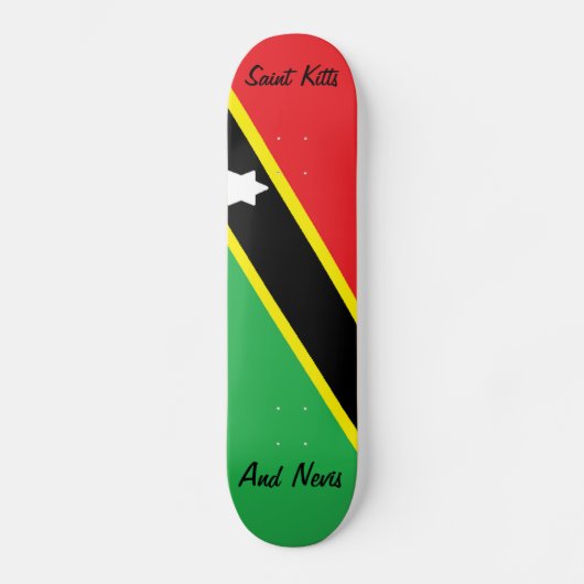 Skateboard Saint-Kitts-et-Nevis (Recto)