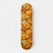Skateboard Saison d'automne Halloween Citrouille Motif (Devant)