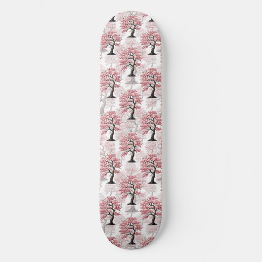 Skateboard Sakura Rose Cherry Fleur Arbre Design (Recto)