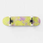 Skateboard Salles Géométriques Jaunes (Horz)