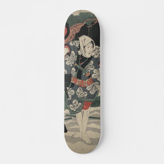 Skateboard Samouraïs dans la neige au Japon circa 1825 (Devant)
