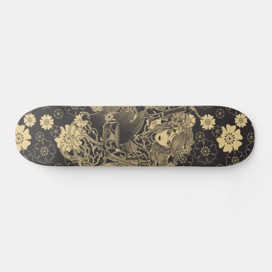 Skateboard Samouraïs Skateboards femme guerrière japonaise (Horz)