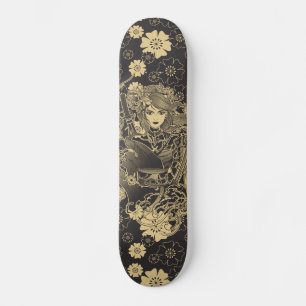 Skateboard Samouraïs Skateboards femme guerrière japonaise