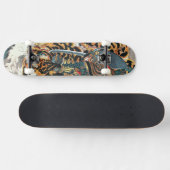 Skateboard Samurai combat un tigre, Kuniyoshi, Ukiyo-e (Horz)