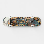 Skateboard Samurai combat un tigre, Kuniyoshi, Ukiyo-e (Horz)