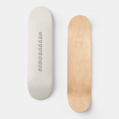 Skateboard Sandbagger skate de sable blanc (Recto)