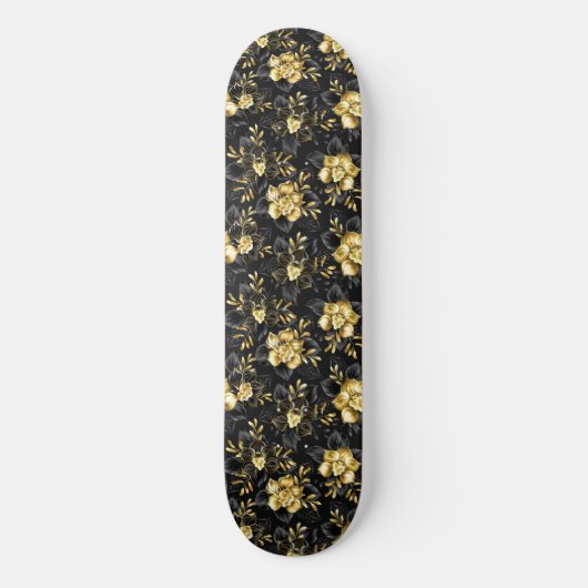 Skateboard Sans couture avec orchidées de bijoux (Recto)