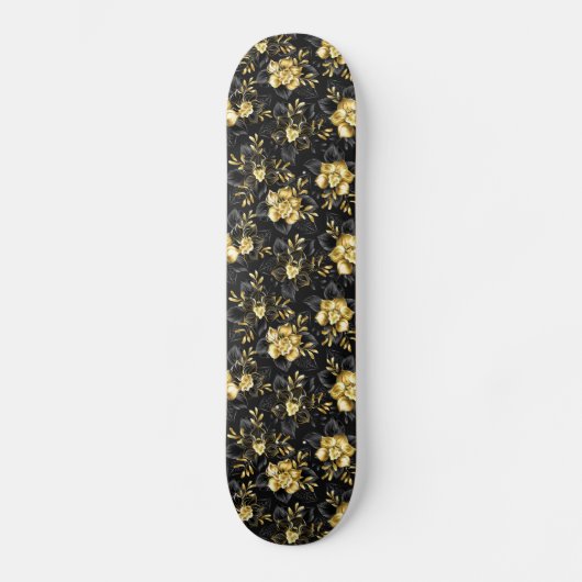 Skateboard Sans couture avec orchidées de bijoux (Recto)