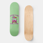 Skateboard SANTA CLAUS WORLD TOUR drôle style années 70 (Recto)