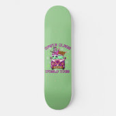 Skateboard SANTA CLAUS WORLD TOUR drôle style années 70 (Recto)