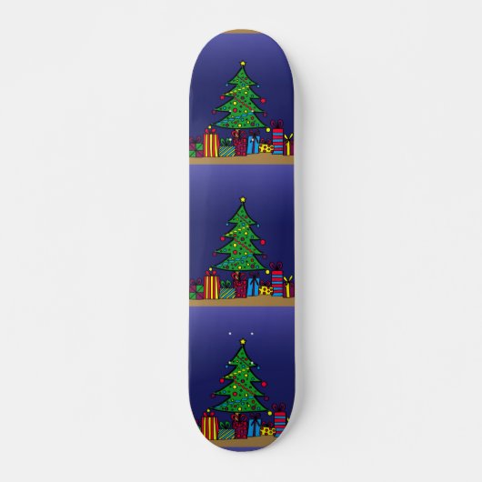 Skateboard sapin de Noël (Devant)