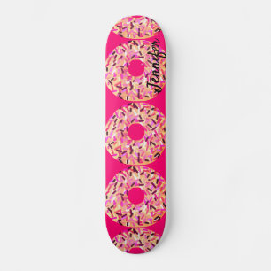 Skateboard Saupoudrer rose Filles Filles Coutume rose-chaud