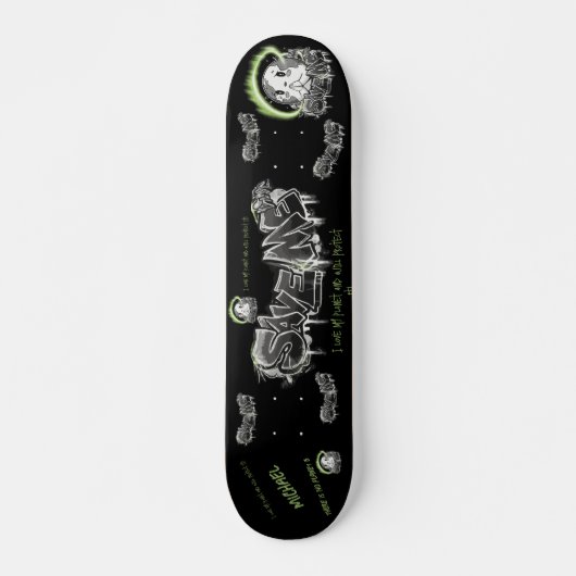 Skateboard Save Me - Your Message Inspire Change ! Planches à (Devant)