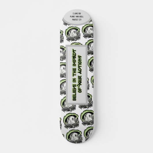Skateboard Save Me - Your Message Inspire Change ! Planches à (Devant)
