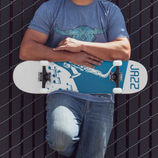 Skateboard Saxophone de jazz (Extérieur 3)