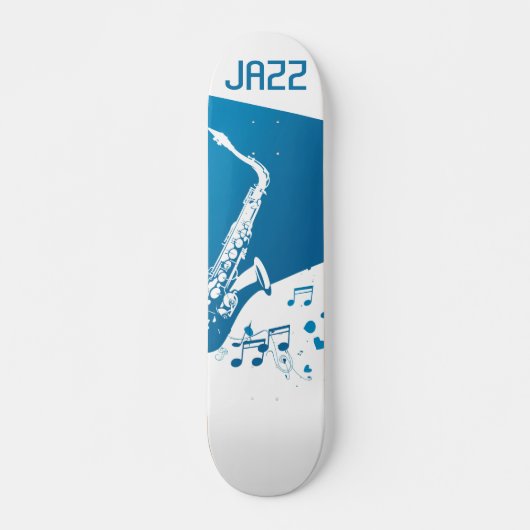 Skateboard Saxophone de jazz (Devant)
