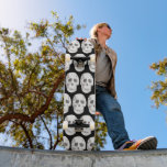 Skateboard Scary Scull Black & White Pattern<br><div class="desc">Scary Scull Black & White Pattern</div>