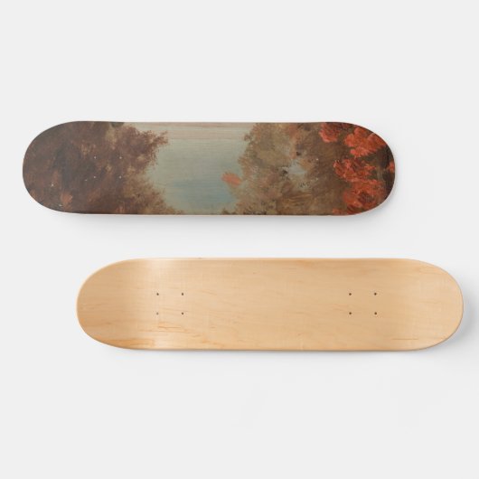 Skateboard Scène forestière En automne Hudson ou Maine 1860 A (Horz)