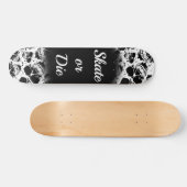 Skateboard-Schaats of die-slogan Skateboard (Horizontaal)