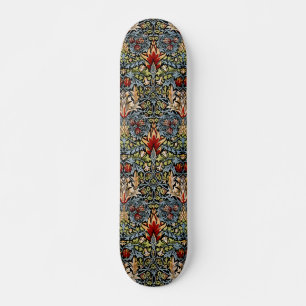 Skateboard Schéma floral William Morris Snakeshead