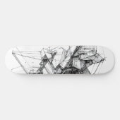 Skateboard Sci-Fi Abstrait (Horz)