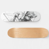 Skateboard Sci-Fi Abstrait (Horz)