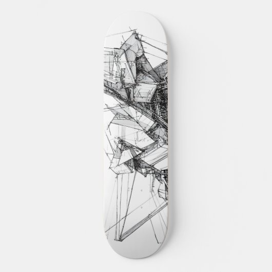 Skateboard Sci-Fi Abstrait (Recto)