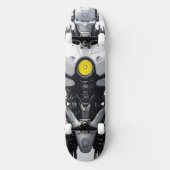 Skateboard Sci-Fi Cyborg Android Mecha Comic Art (Recto)