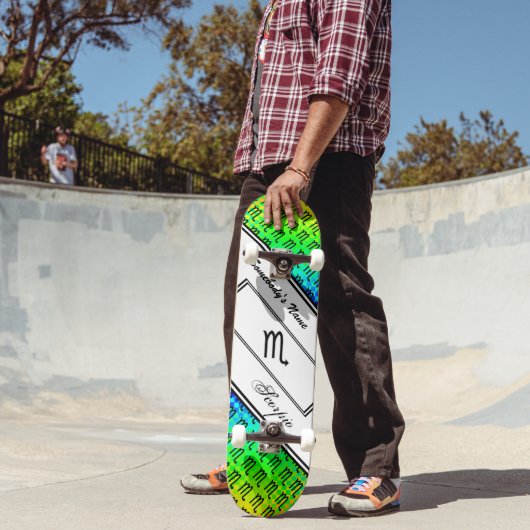 Skateboard Scorpio Zodiac Symbole Standard par Kenneth Yoncic (Extérieur 2)