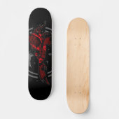 Skateboard Scorpion rouge (Recto)