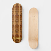 Skateboard Sculpture Gold Tiki Thunder_Cove (Recto)