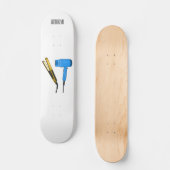 Skateboard Sèche-cheveux & lisseuse-cheveux illustration (Recto)
