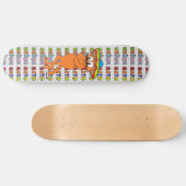 Skateboard Señor Gato avec Fiesta Casquette dessin animé Must (Horz)