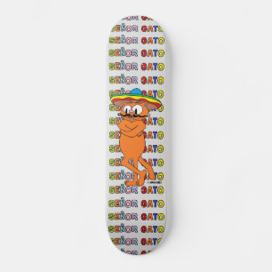 Skateboard Señor Gato avec Fiesta Casquette dessin animé Must