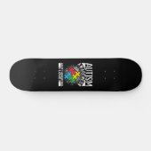 Skateboard Sensibilisation sur l'autisme Accepter Comprendre  (Horz)
