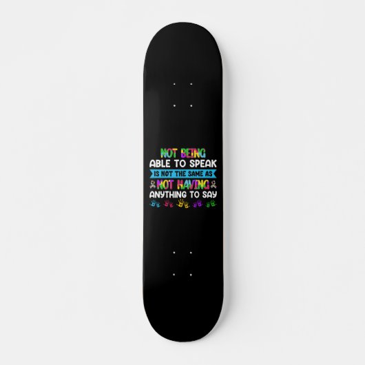 Skateboard Sensibilisation sur l'autisme - ASD Motivational A (Devant)